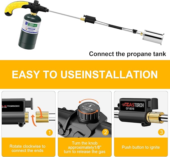 Sondiko Big Flame Propane Torch Head Kit, Weed Torch, Heavy Duty Blow Torch - Image 4