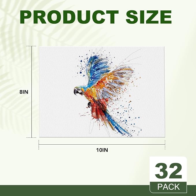 ESRICH 8x10 Canvas for Painting, 8x10 Inch Value Pack of 32, Canvas Boards for - Image 2