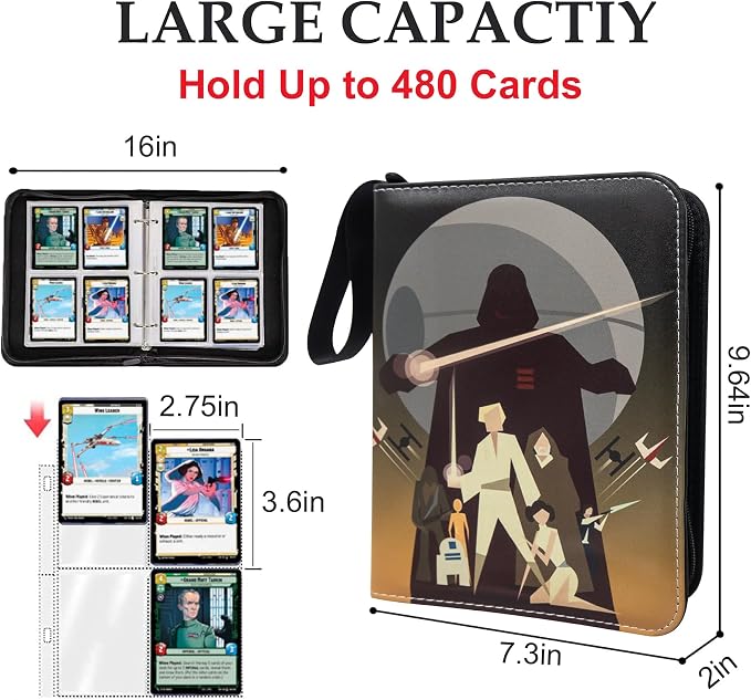 Card Binder for Trading Cards, 4 Pocket - Image 3