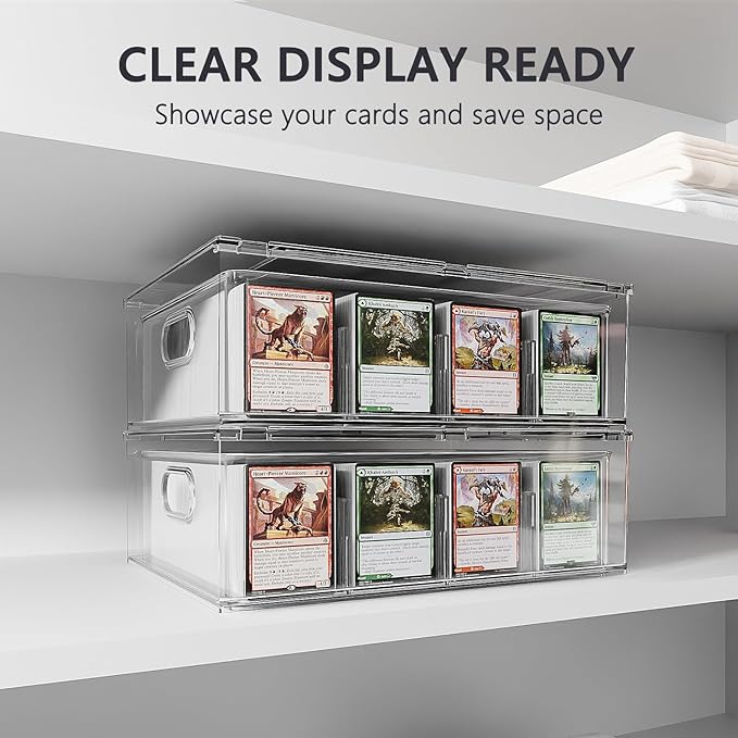 Trading Card Storage Box – Clear Large Card Organizer Holds 12000 Cards - Image 4