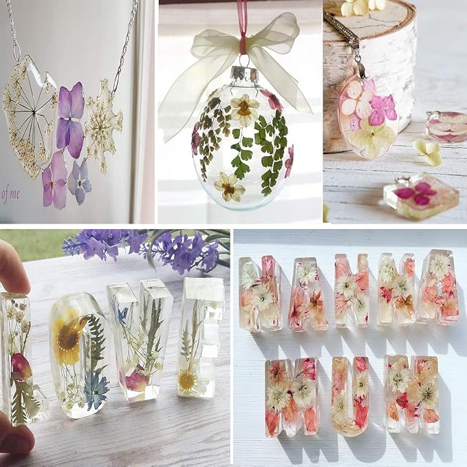 150PCS Blue Dried Pressed Flowers - Image 5