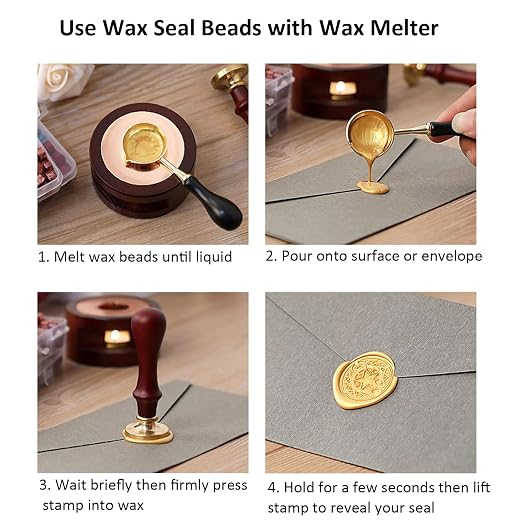 1200 Pcs Assorted Wax Seal Beads Bulk, Andotopee Sealing Wax Beads - Image 9