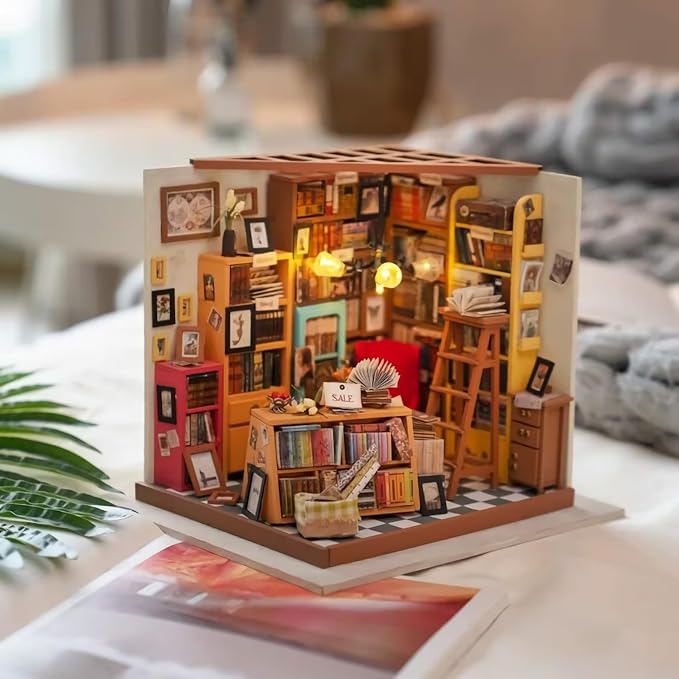 Rolife DIY Miniature House Kit Sam's Study, Tiny House Kit - Image 6