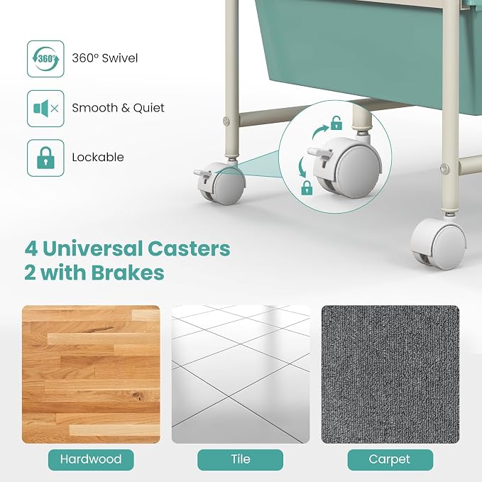 BECOMFORT 15-Drawer Rolling Cart - Image 4