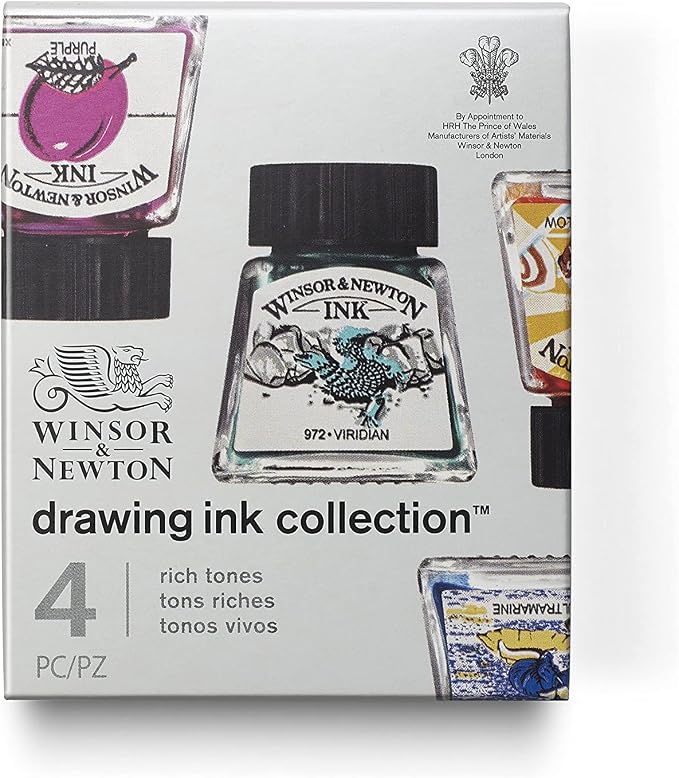 Winsor & Newton Collection Drawing Ink Set, Rich Tones by WinsorNewton