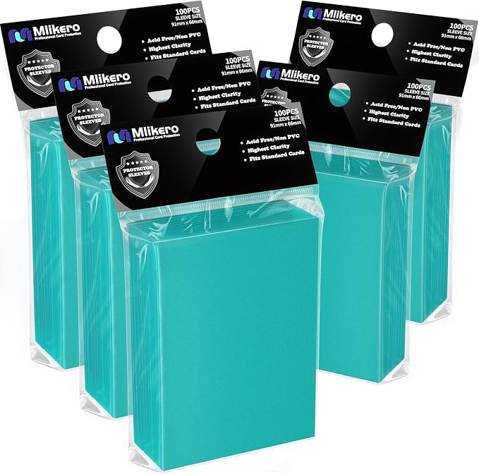 500 Count Card Sleeves, Matte Magic Card Sleeves, Smooth Shuffle & Tear by Mlikero