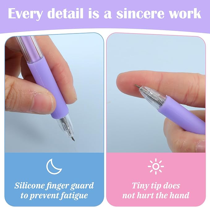 7Pcs Knife Pen Craft Cutting Tools, Retractable Utility Knife Paper Cutter - Image 5