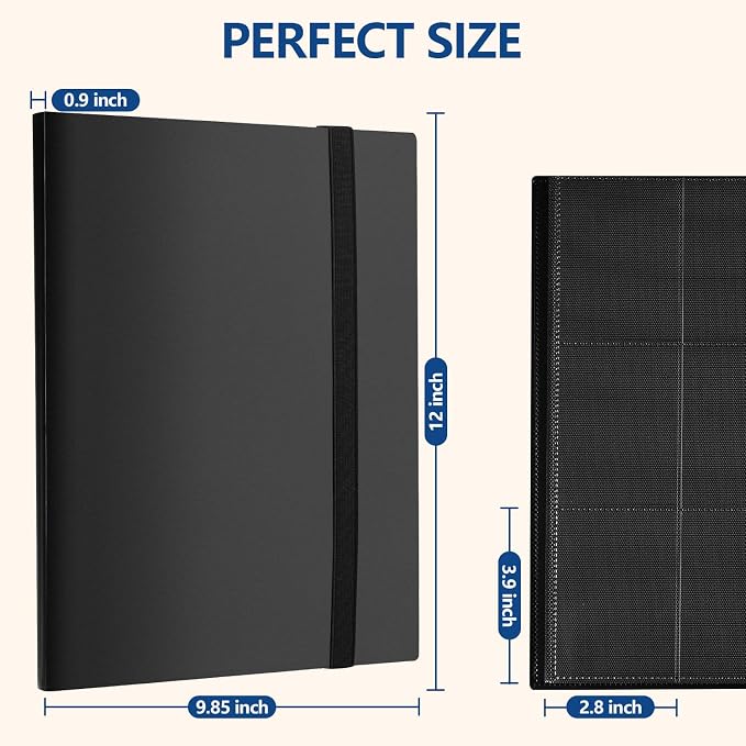 Card Binder, EDUDIIU 9 Pockets Premium Trading Card Binders, Cards Collection - Image 6