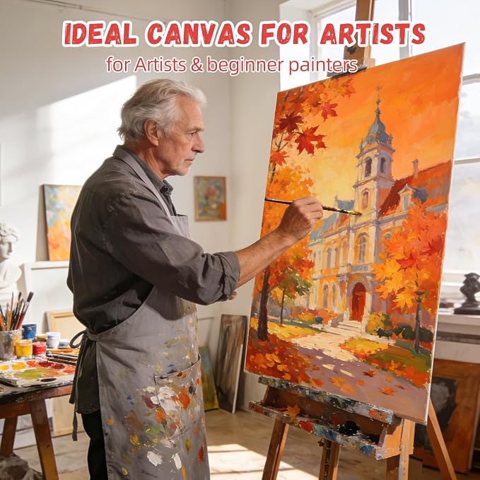 Simetufy 5 Pack 20"x30" Large Canvas Boards - Image 8