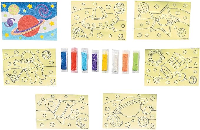Fun Express Awesome Outer Space! Sand Art | Crafts - Image 2