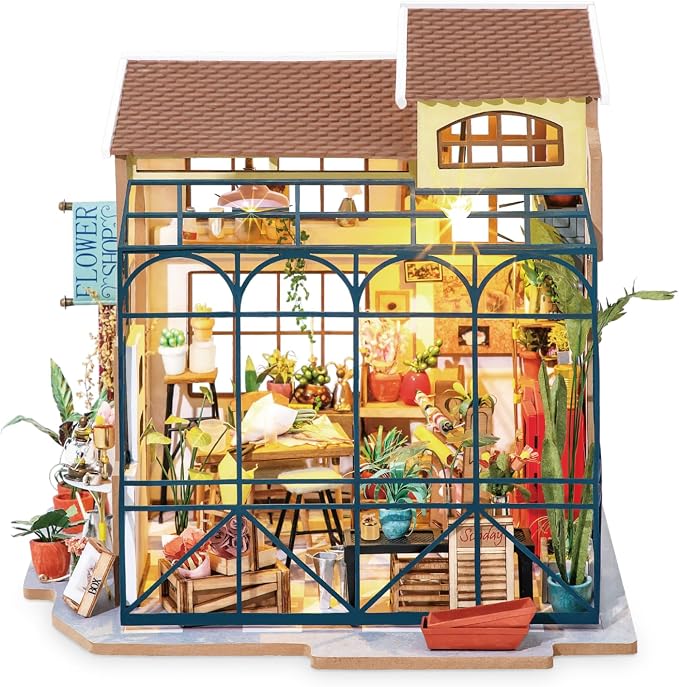 Rolife DIY Miniature House Kit Flower Shop, Tiny House Kit - Image 2