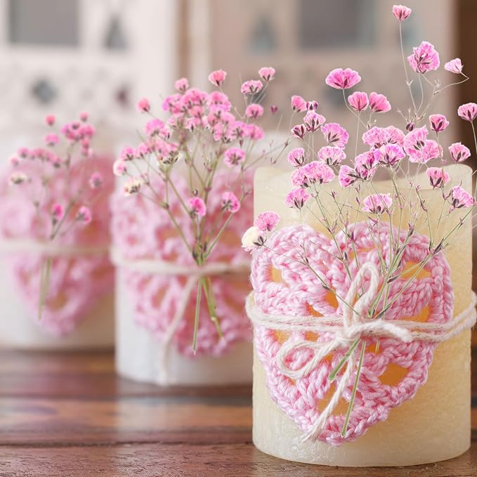 Tinideya 100 Pcs Dried Babys Breath Flowers Bulk Babys Breath Real Pressed - Image 6