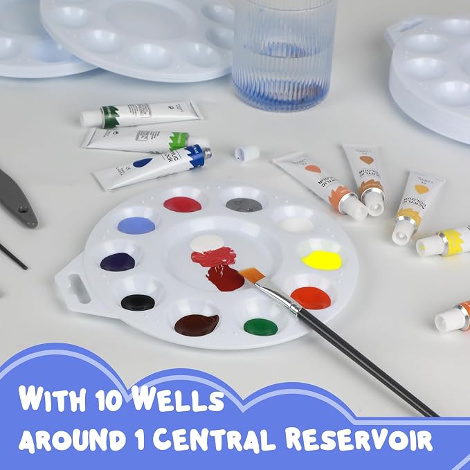 30Pcs Paint Tray Palettes, Plastic Paint Pallets - Image 6