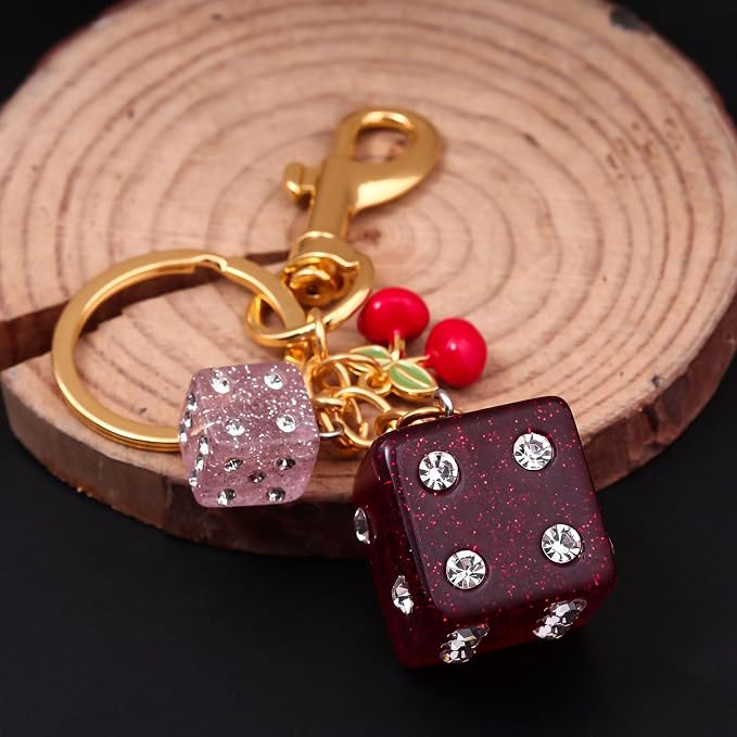 Dice Bag Charms Keychain for Women Men - Image 4
