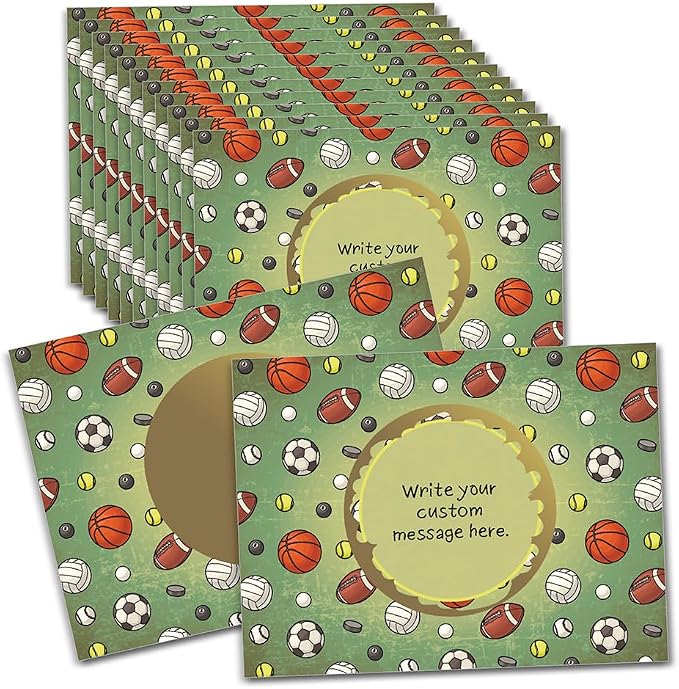 My Scratch Offs 20 Pack Sports Outdoor Activities Design DIY Make your Own by MyScratchOffs