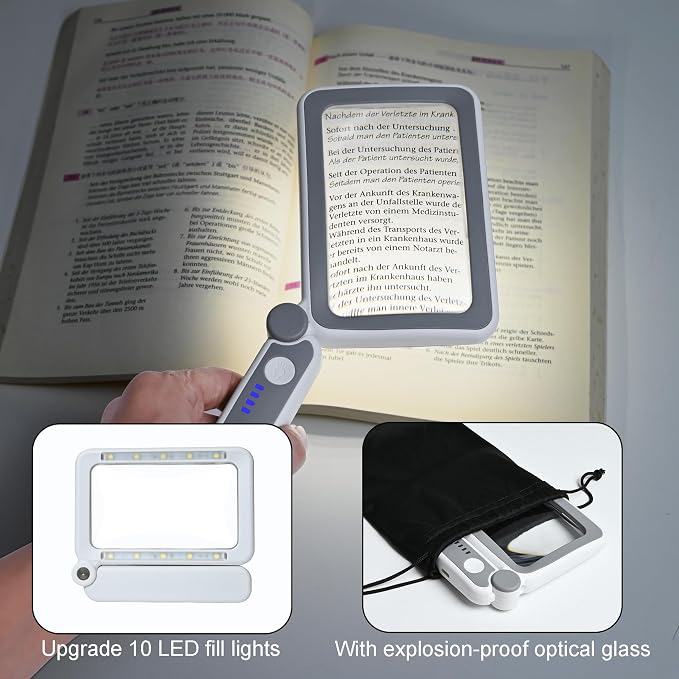 Rechargeable LED Magnifying Glass - Image 3