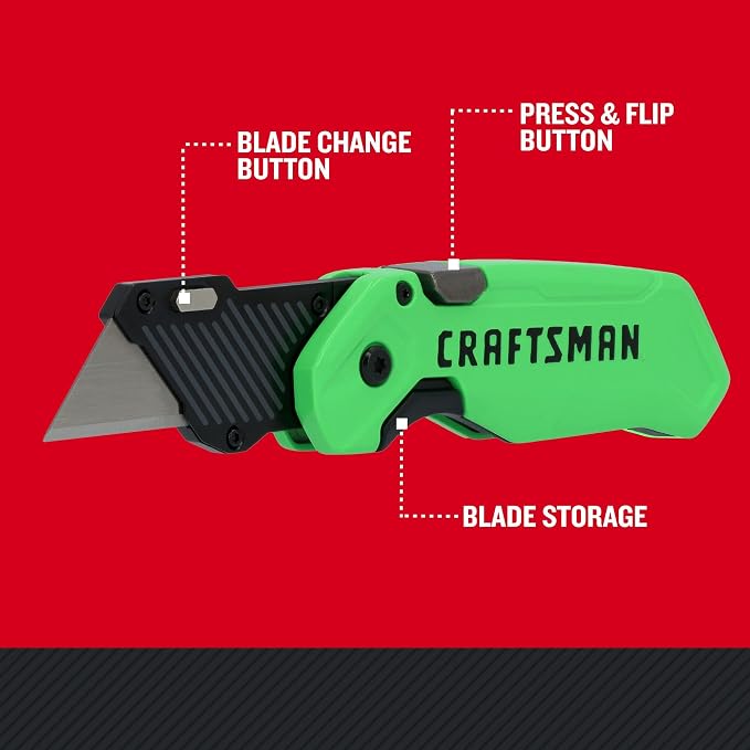 CRAFTSMAN High-Visibility Folding Utility Knife - Image 5