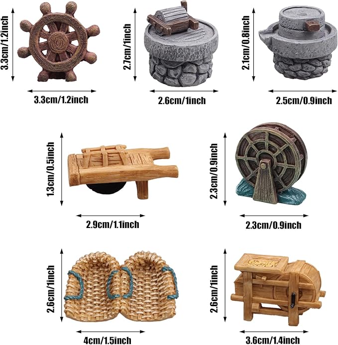 Cayway Mini Fairy Garden Accessories Kit, Style B - Image 2