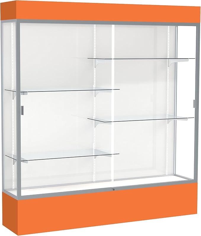 Waddell Spirit Lighted Floor Display Case, Satin Finish by WADDELL
