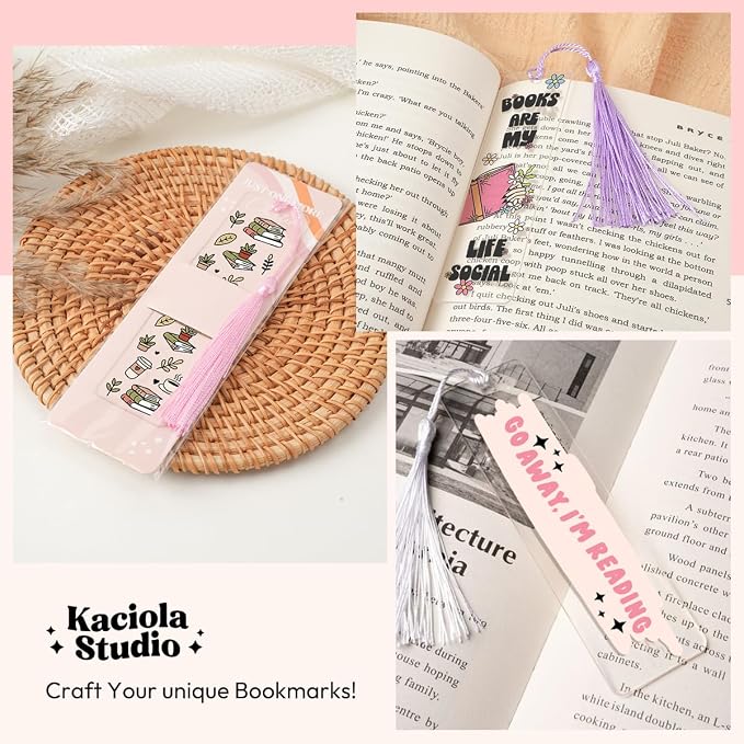 Kaciola 24PCS Acrylic Bookmark Blanks - Image 6