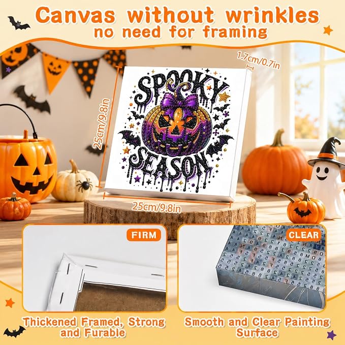 5D Pumpkin Pearl Painting Kit for Adults - Image 2