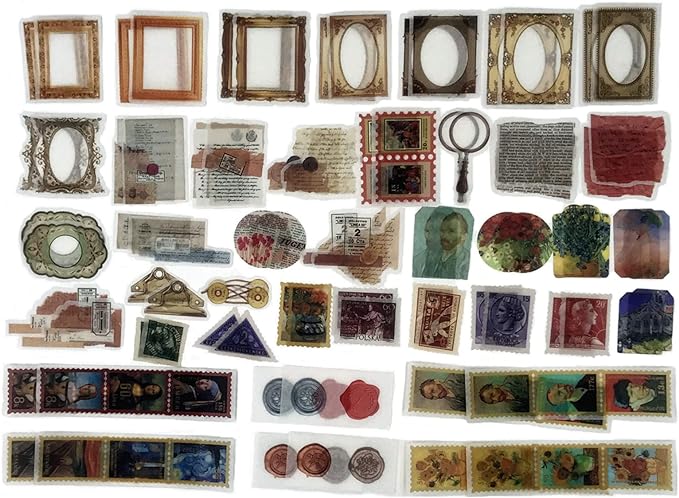Esweny 200PCS Vintage Scrapbooking Supplies Kit - Image 6