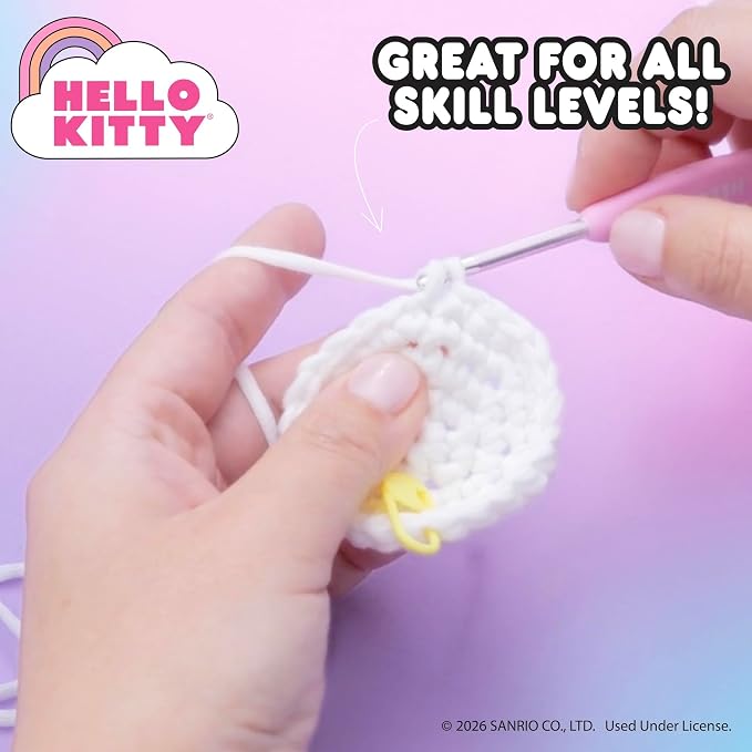 Hello Kitty® and Friends Crochet Kit – Hello Kitty® Bag Charm, Sanrio Crochet - Image 5