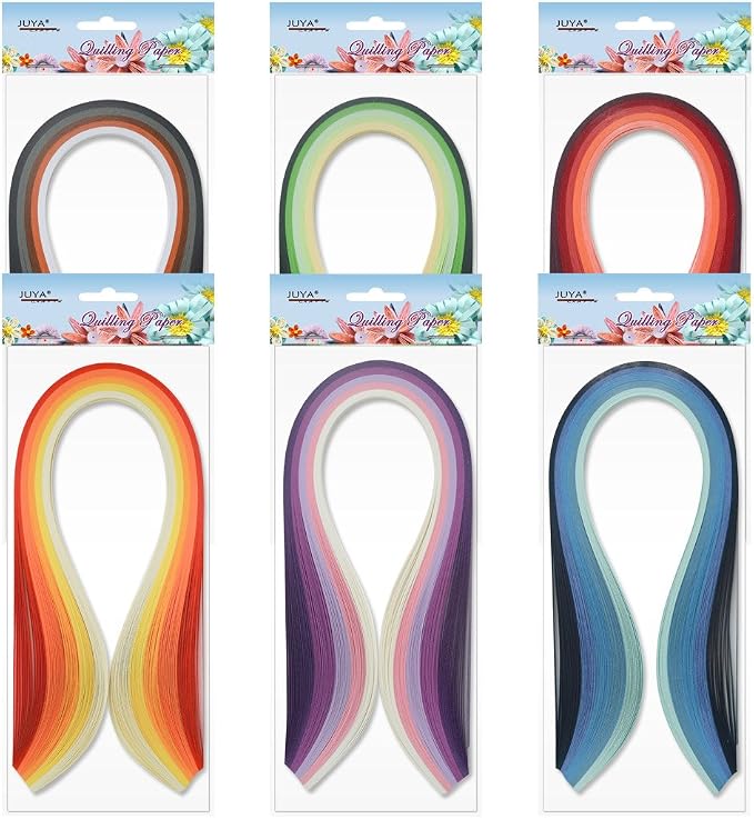 JUYA Paper Quilling Kits with 30 Colors 600 Strips and 8 Tools - Image 2