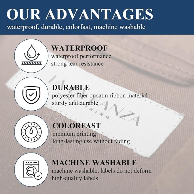 Custom Cotton Tags Fabric Labels, Personalized Sewing Labels - Image 4