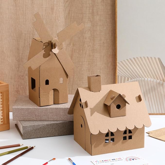 NUOBESTY 6 Pcs Cardboard Houses - Image 9