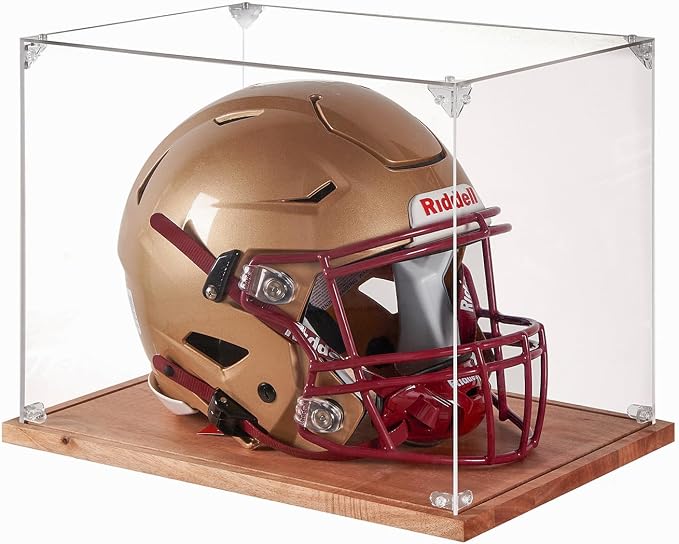 LITY Football Helmet Display Case, Full Size Acrylic Showcase by Unknown