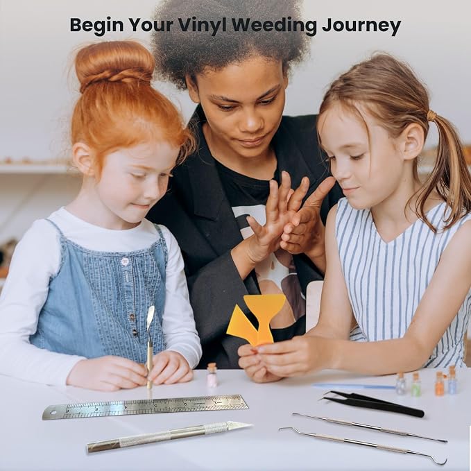 SHARKOOO 35 PCS Weeding Tools for Vinyl, Precision Craft Tools Set for Weeding - Image 7