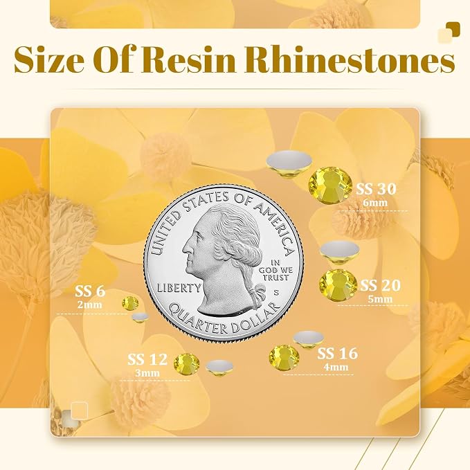 1500PCS 6mm Resin Rhinestones Bulk - Image 3