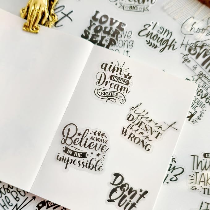 PRSTINCOL Positive Affirmation Stickers, Planners and Water Bottles - Image 4