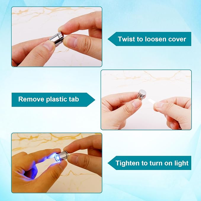 10pcs Mini LED Lights for Crafts, Small Battery Powered Balloon Miniature Micro - Image 4