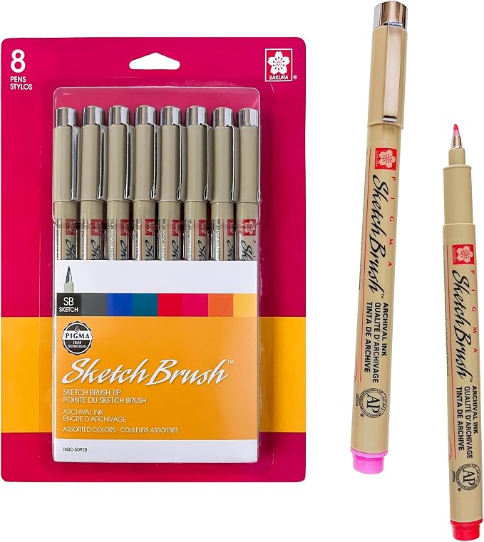 SAKURA Pigma Sketch Brush Pens by SAKURAOFAMERICA