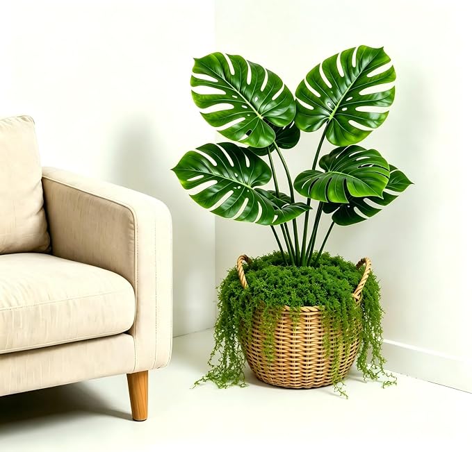 Fake Green Moss for Potted Plants, Artificial Moss for Crafts Indoor, DIY Table - Image 4