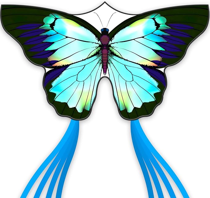 SGftre Green Butterfly Kite Premium Quality, Beach and Park Kite by SGftre