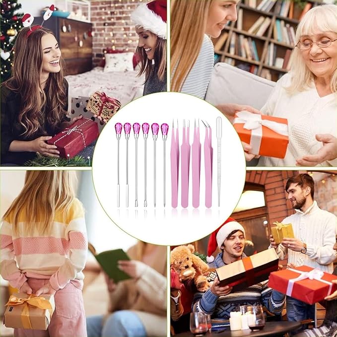 11 Pcs Silicone Resin Mold Tools Set Stirring Needle Spoon Tool Tweezers - Image 9