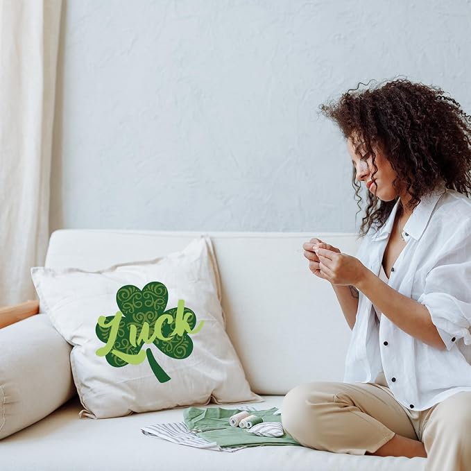 ORIGACH 3 Pcs Large Layered Shamrock Saint Patrick's Day Stencils 11.8x11.8 inch - Image 7