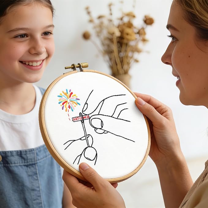 Beginner Embroidery Starter Kit, Easy Hand Embroidery Kits - Image 3