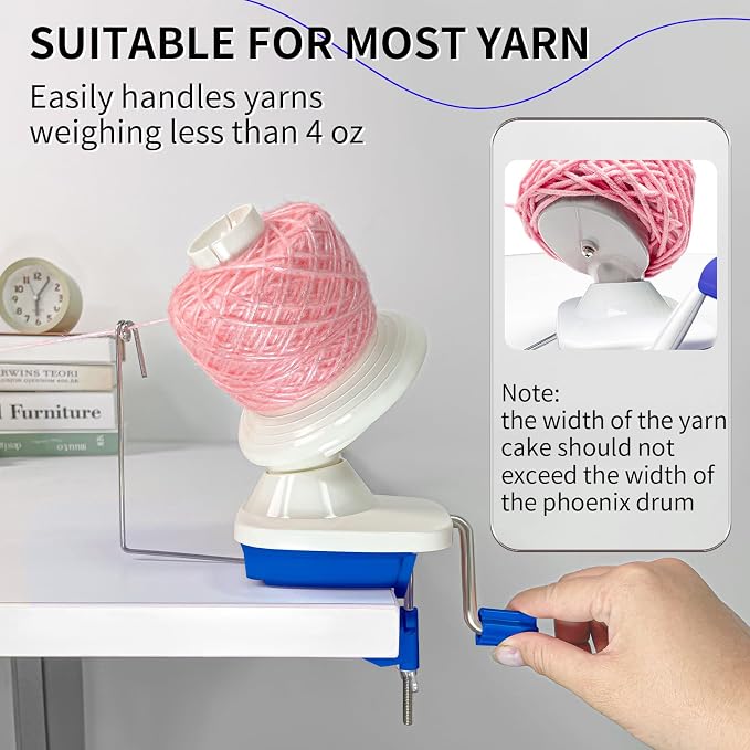 SPEENSUN Yarn Winder for Crocheting, Yarn Spinner, 3.5 OZ Easy-to-Install and - Image 5