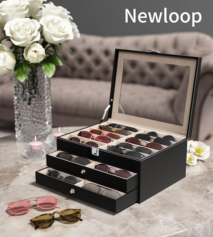 NEWLOOP 10/30 Slots Sunglass Organizer - Image 2