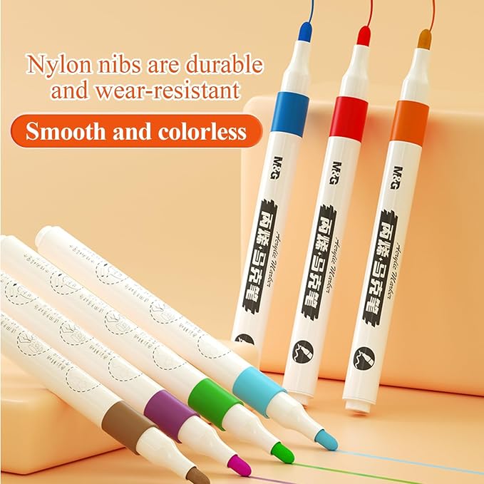 M&G Acrylic Paint Pens Markers Stocking Stuffers, 12 Colors - Image 3