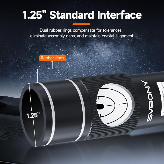 SVBONY SV121 Next-Generation Red Laser Collimator, 1.25 inch Adjustable - Image 3
