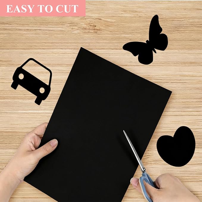 300 Sheets Arts Craft Paper for Drawing 18” x 24” Black Construction Paper for - Image 4