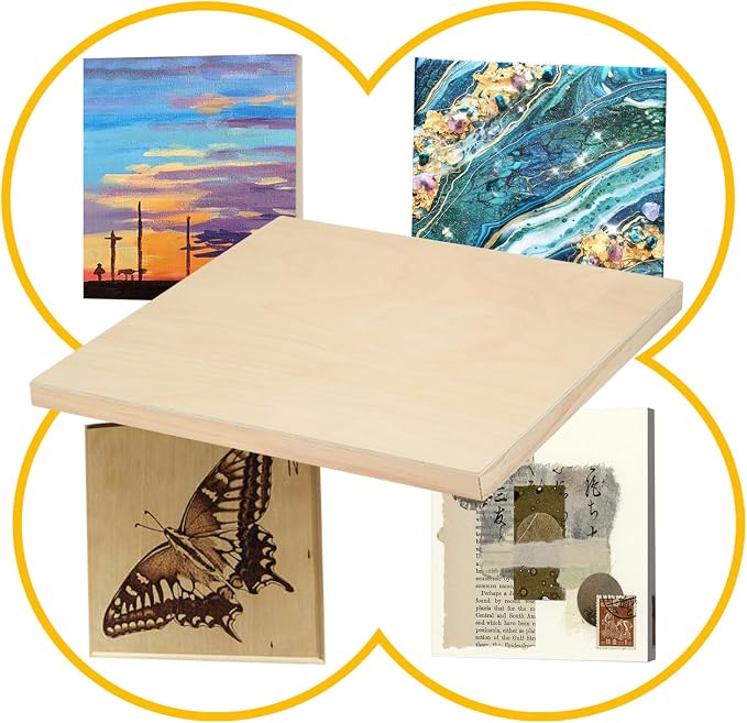 Falling in Art 2 Pack 11x14'' Unfinished Gallery Birch Wood Canvas Panels | 1 - Image 3