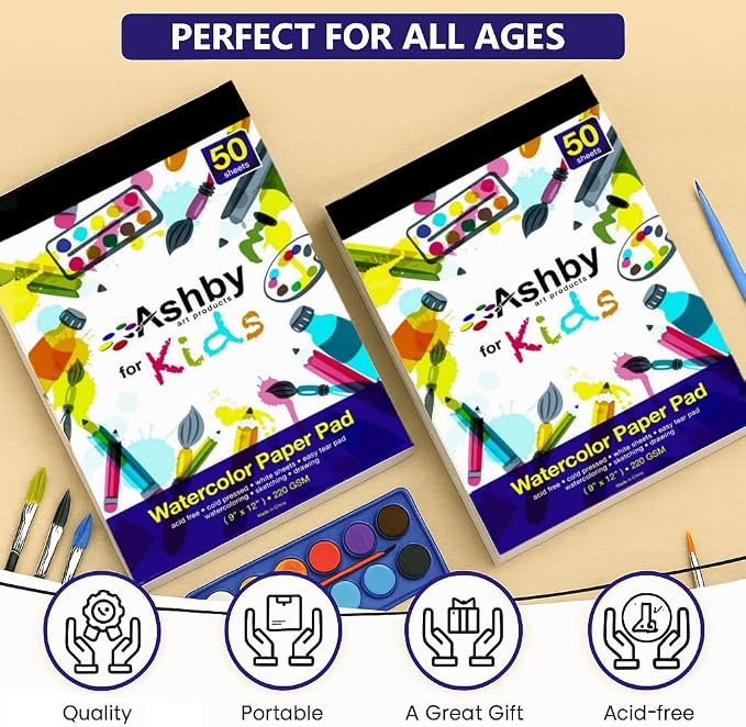 100 Sheets - Watercolor Paper Pads - Premium Thick Pages - Also Great - Image 7