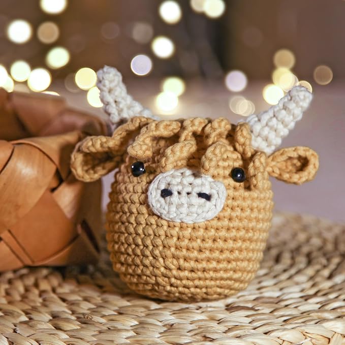 Crochet Kit for Beginners: Highland Cow Crochet Kit, Learn to Crochet, Include - Image 7