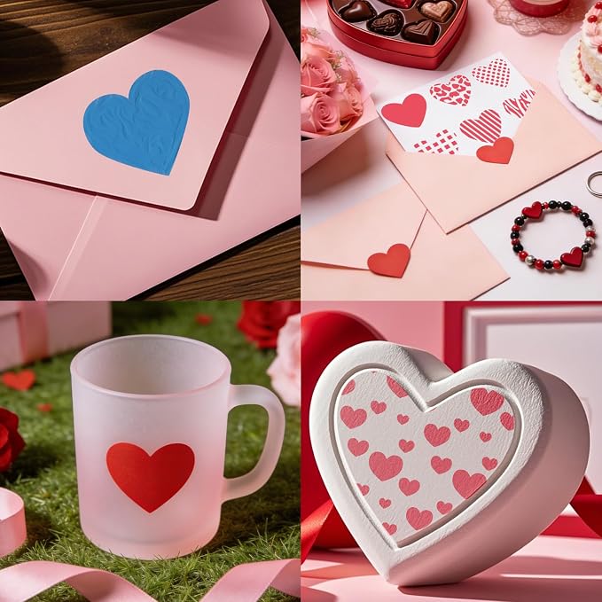 12 PCS Love Heart Stencils for Painting - Image 4